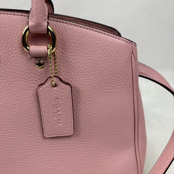 Coach Savannah Large Carryall Bag Crossbody In Leather/Powder Pink CAL56 NWT - Picture 8 of 10